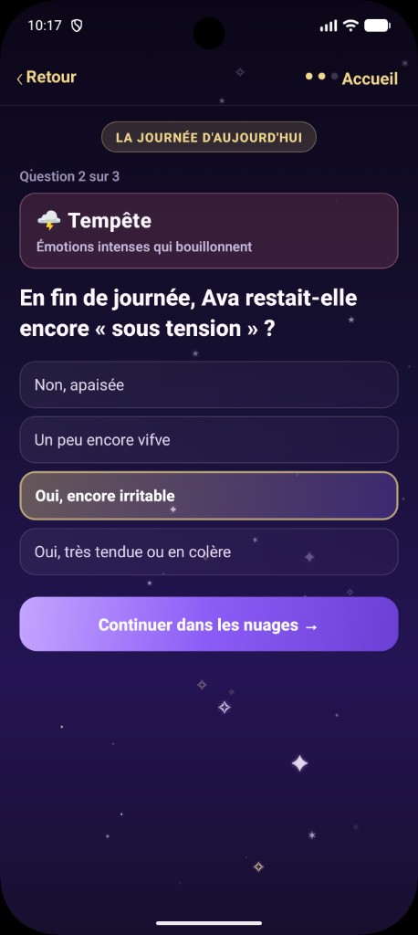 Quiz du soir — Tempête, émotions intenses